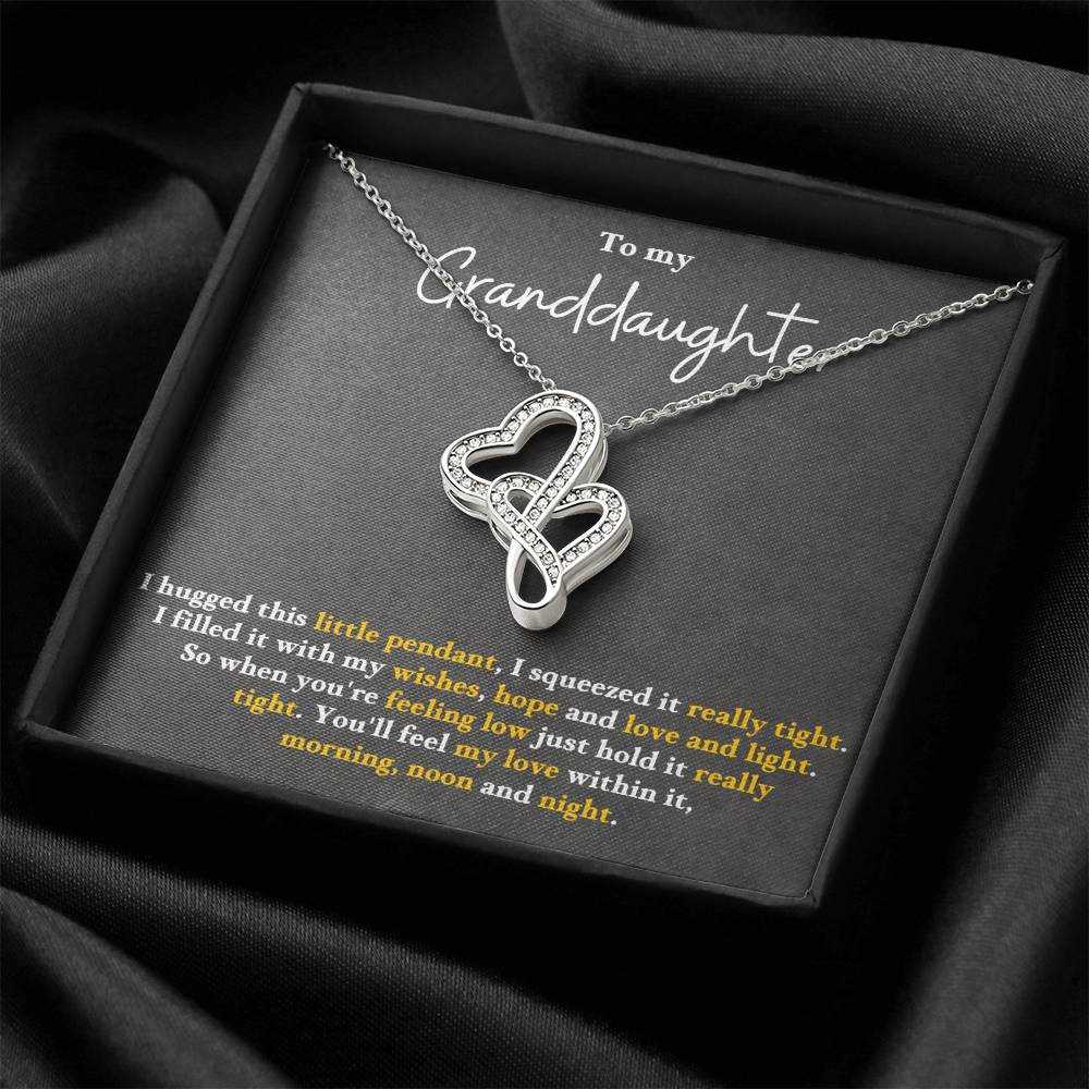 to my granddaughter Heart-to-heart Pendant Necklace