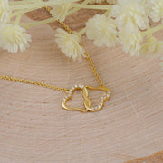 everlasting  love 10k   gold  beautifull necklace