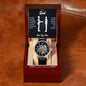 To My dad Openwork Watch