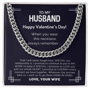 To My Husband - Valentine's Day Gift - Cuban Link Chain