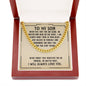 To my Son cuban necklace