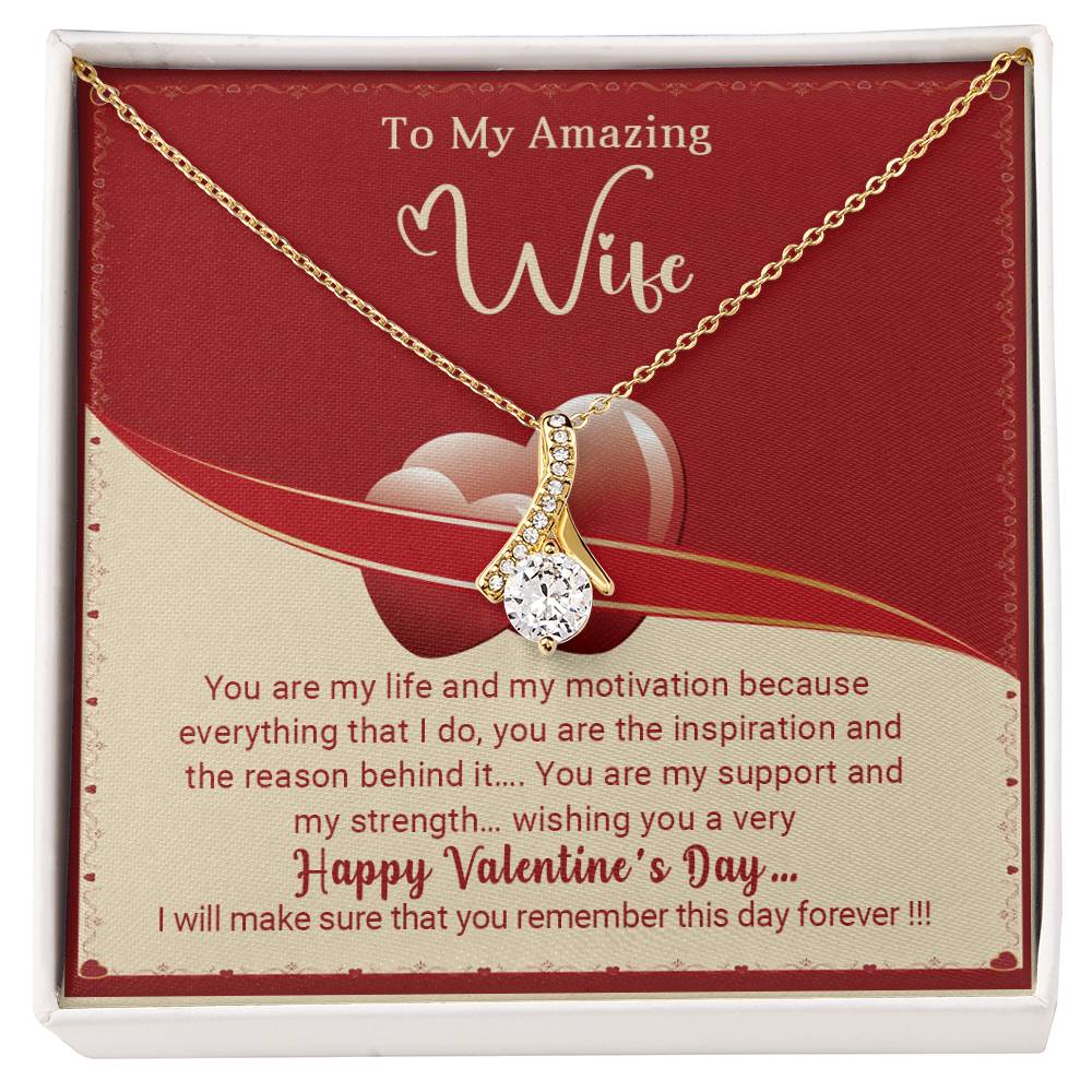 To My Wife - Valentine's Day Gift - Alluring Beauty Necklace
