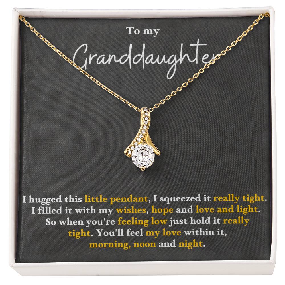 to my granddaughter.