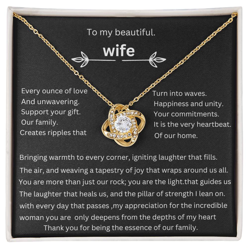 to my beautiful wife