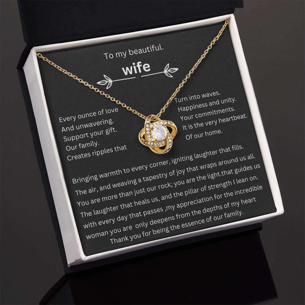 to my beautiful wife