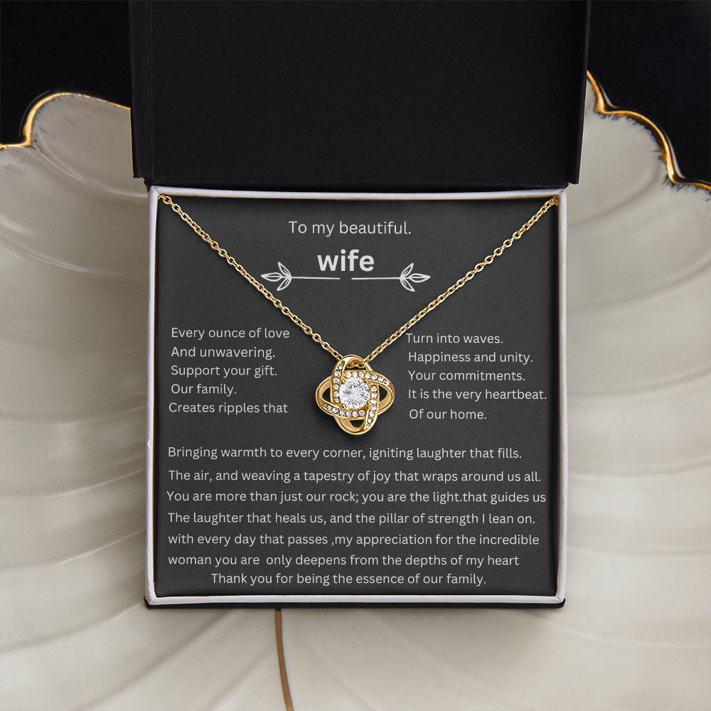 to my beautiful wife