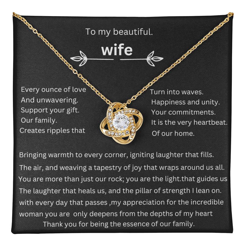 to my beautiful wife