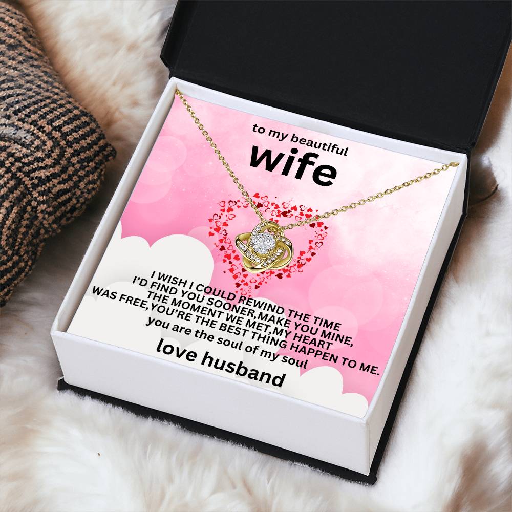 to my beautiful wife necklaces