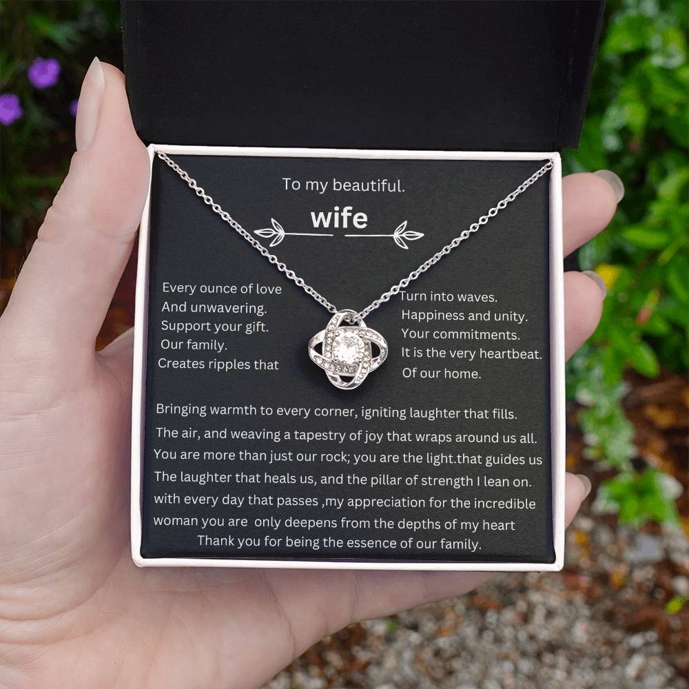 to my beautiful wife