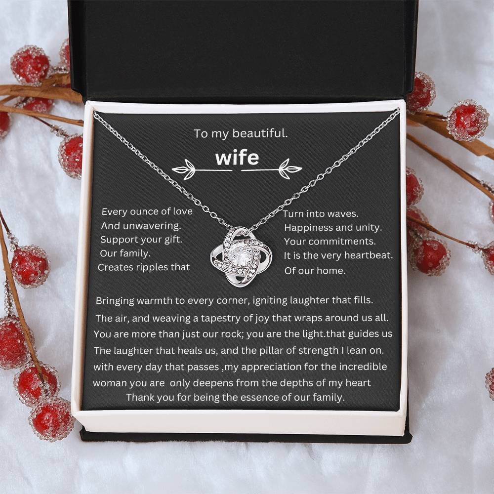 to my beautiful wife