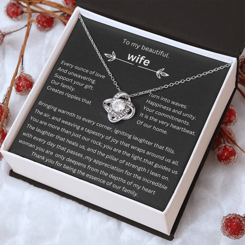 to my beautiful wife