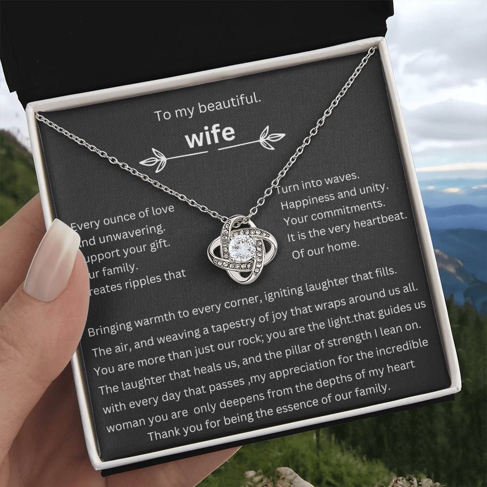 to my beautiful wife