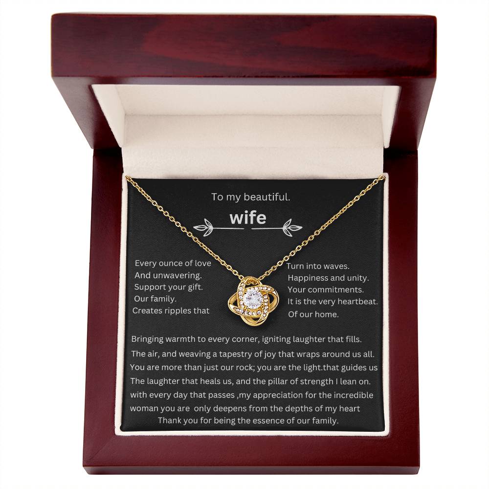 to my beautiful wife