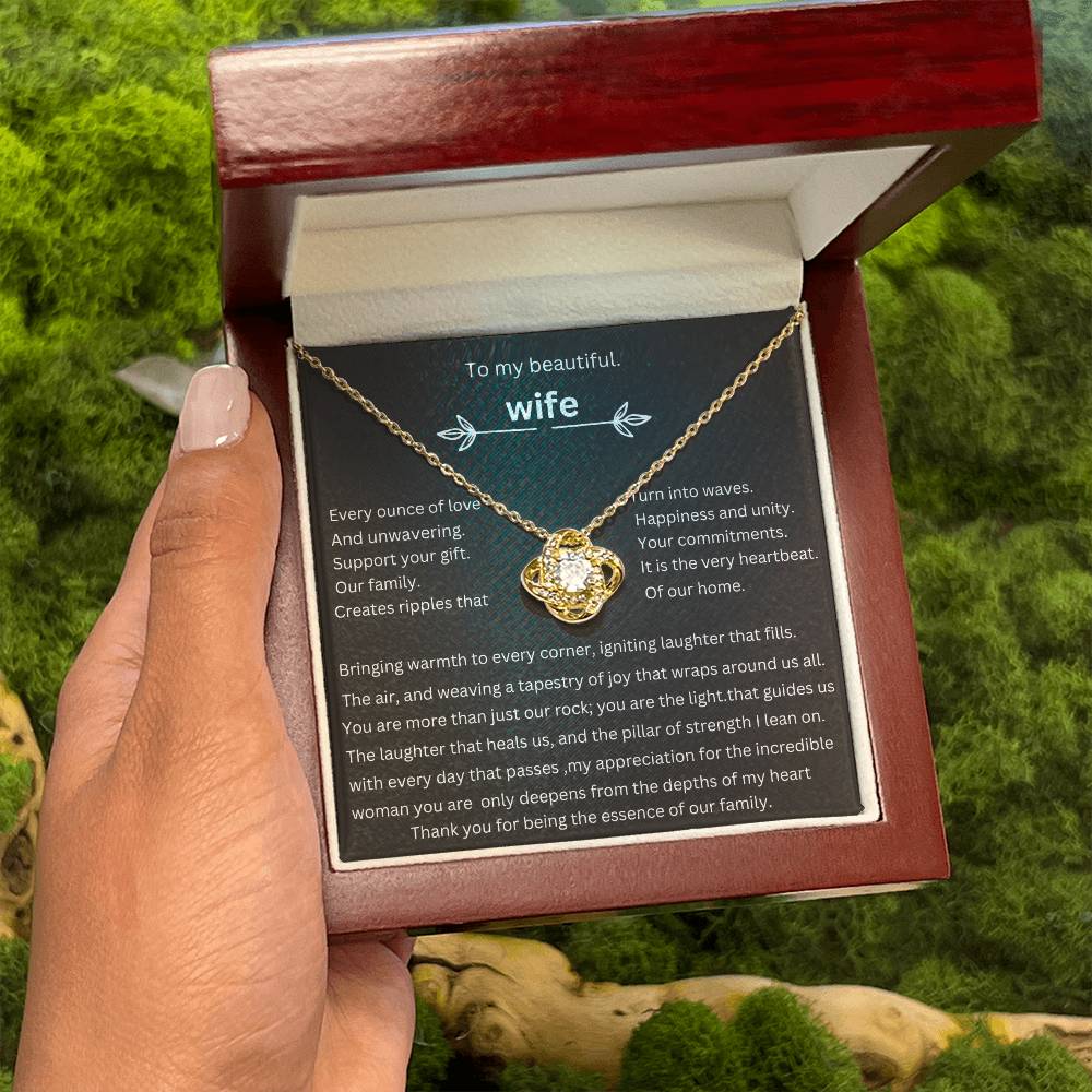to my beautiful wife