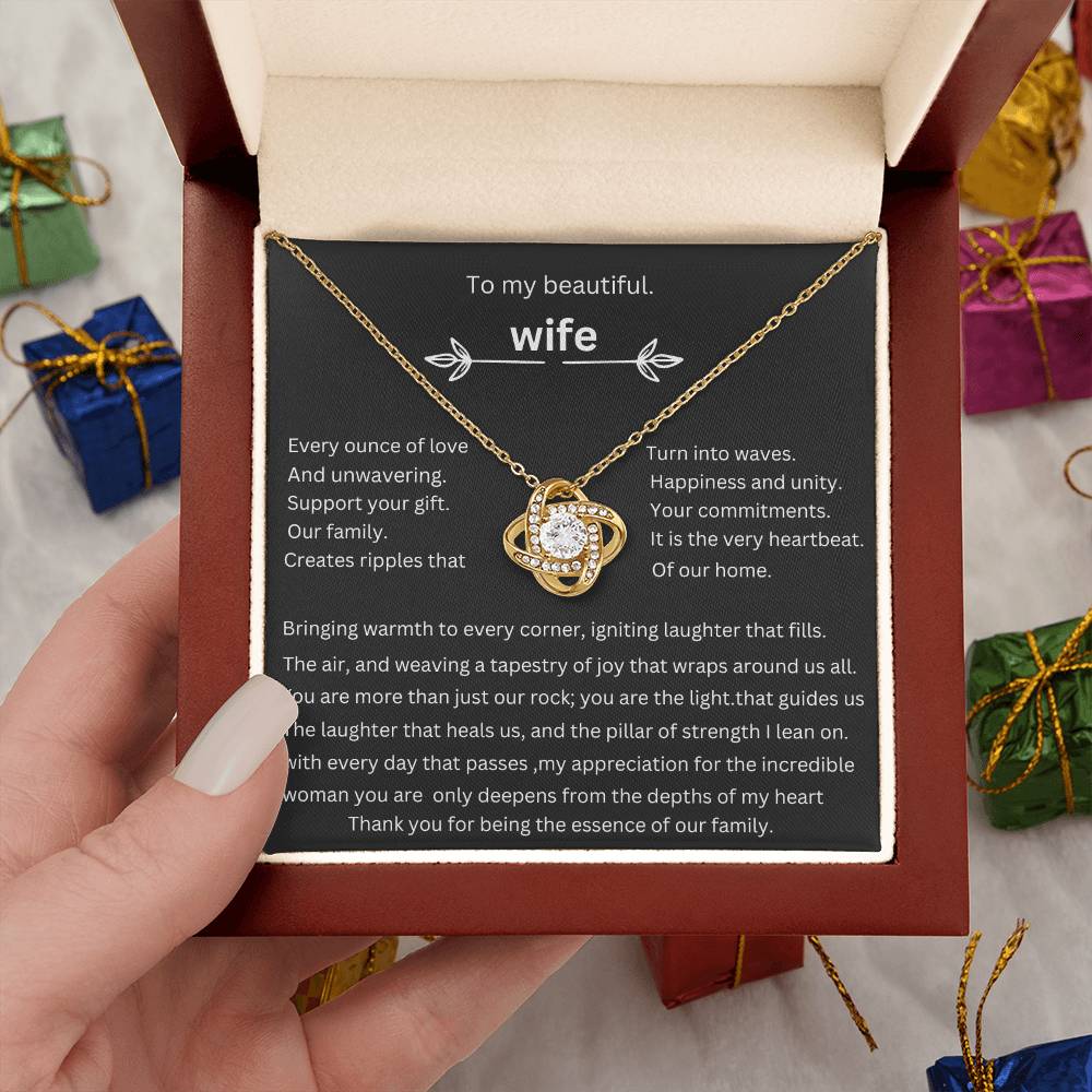 to my beautiful wife