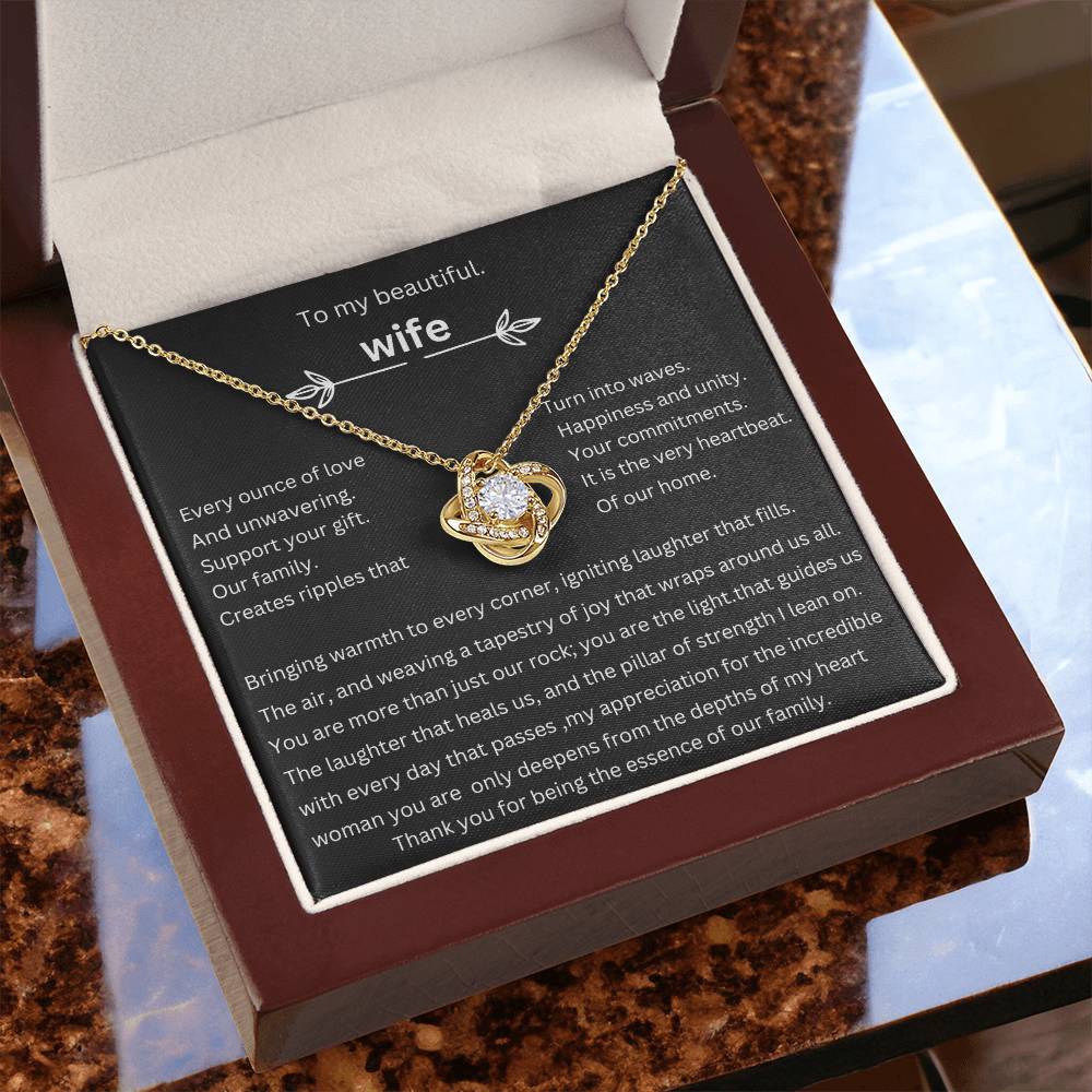 to my beautiful wife