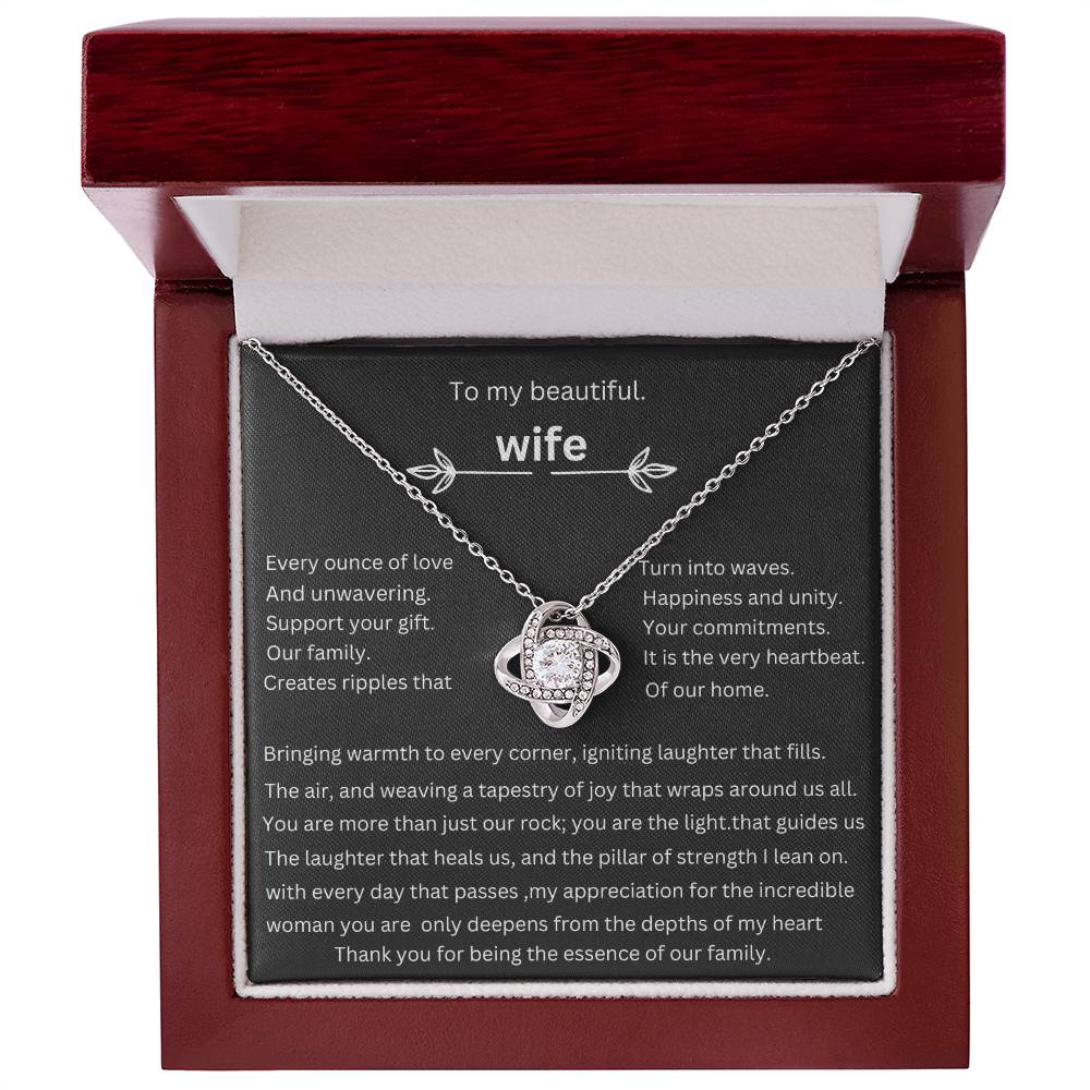 to my beautiful wife