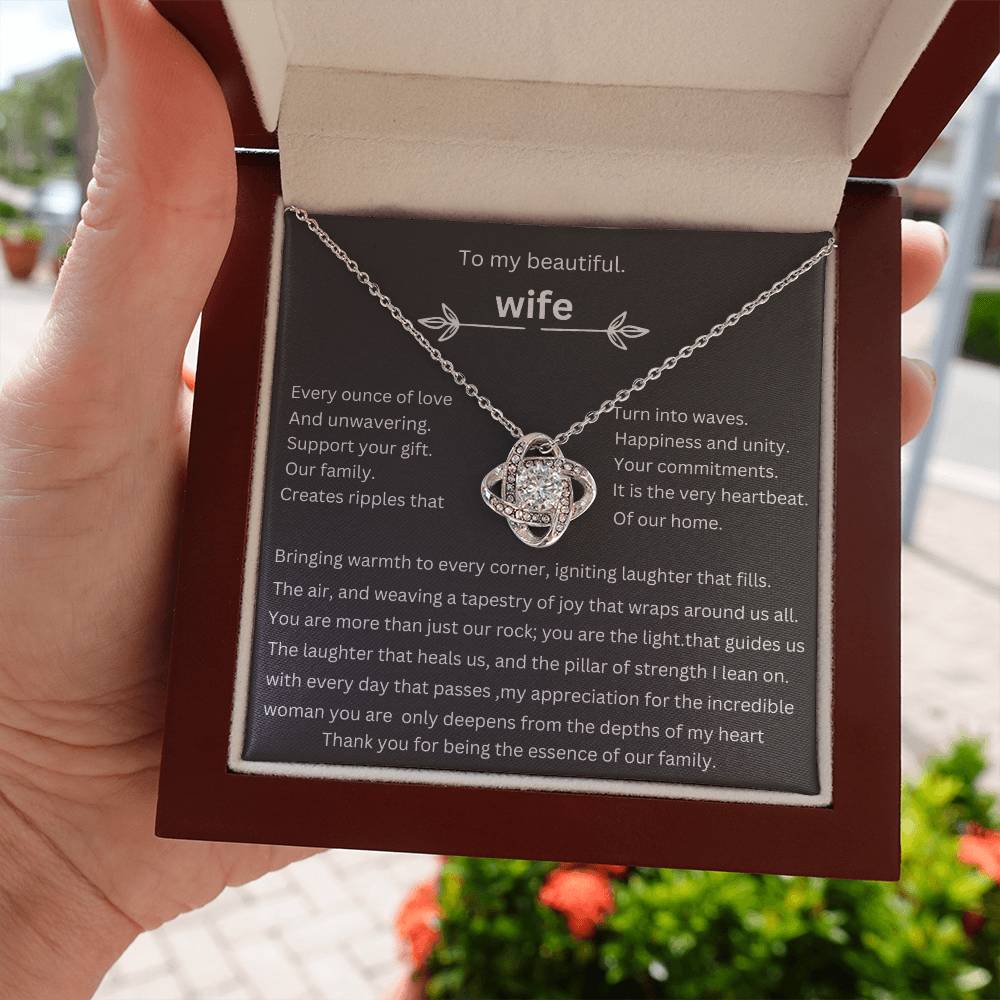 to my beautiful wife