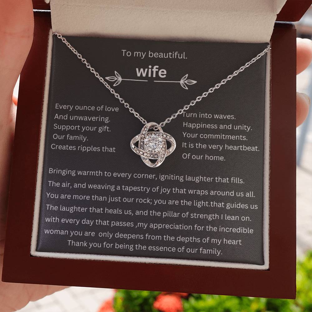 to my beautiful wife