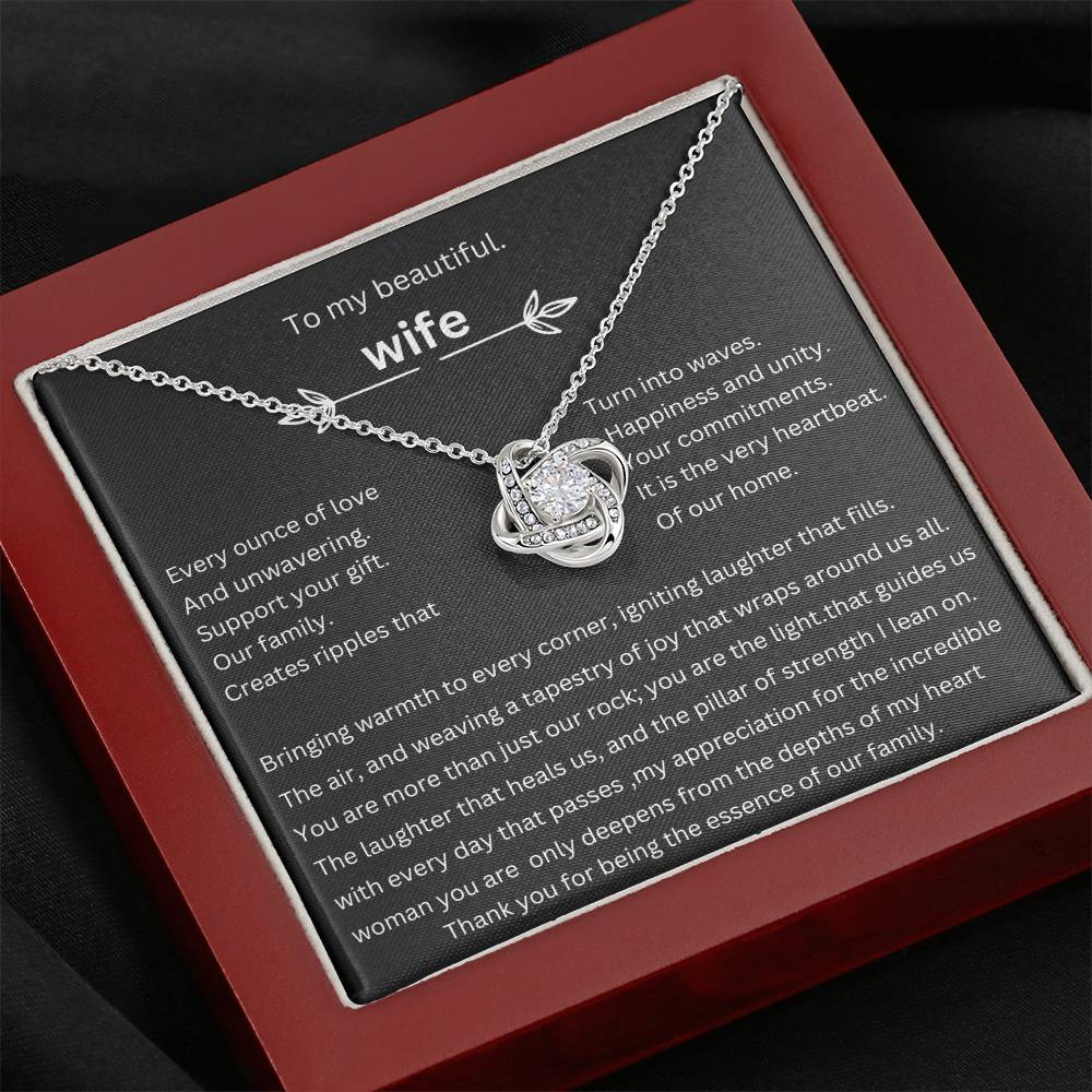 to my beautiful wife
