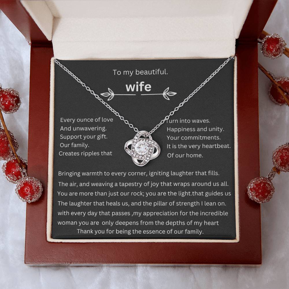 to my beautiful wife