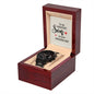 Son - Wedding Day Gift - Black Chronograph Watch