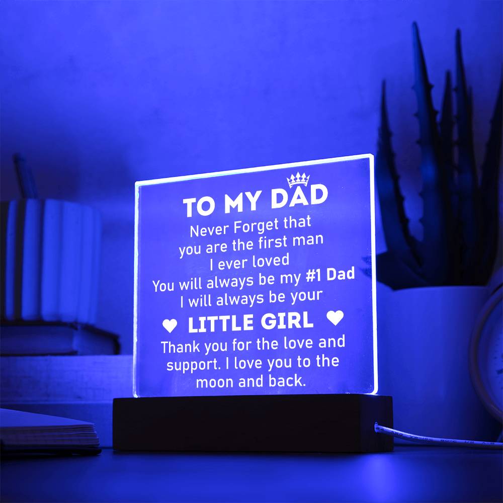 Dad - Acrylic Square Plaque