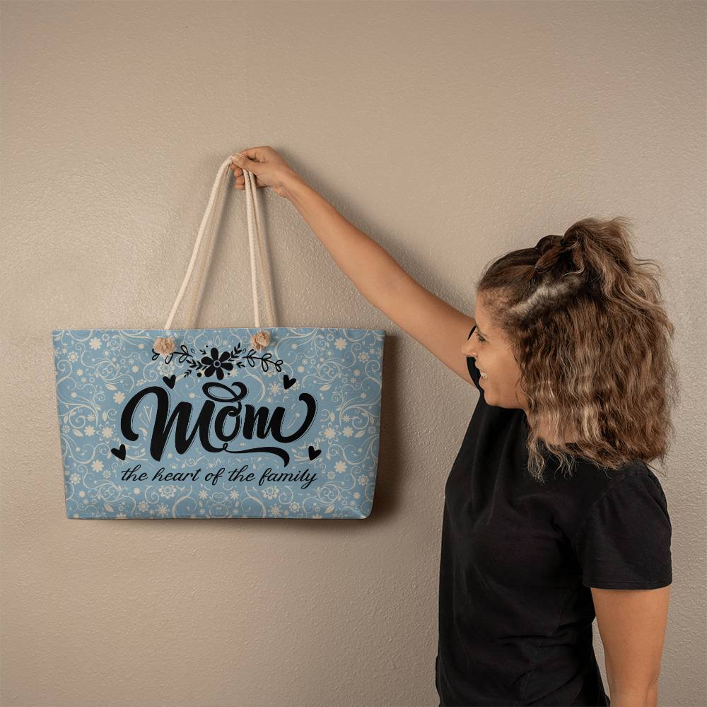 Mom the heart Weekender Tote