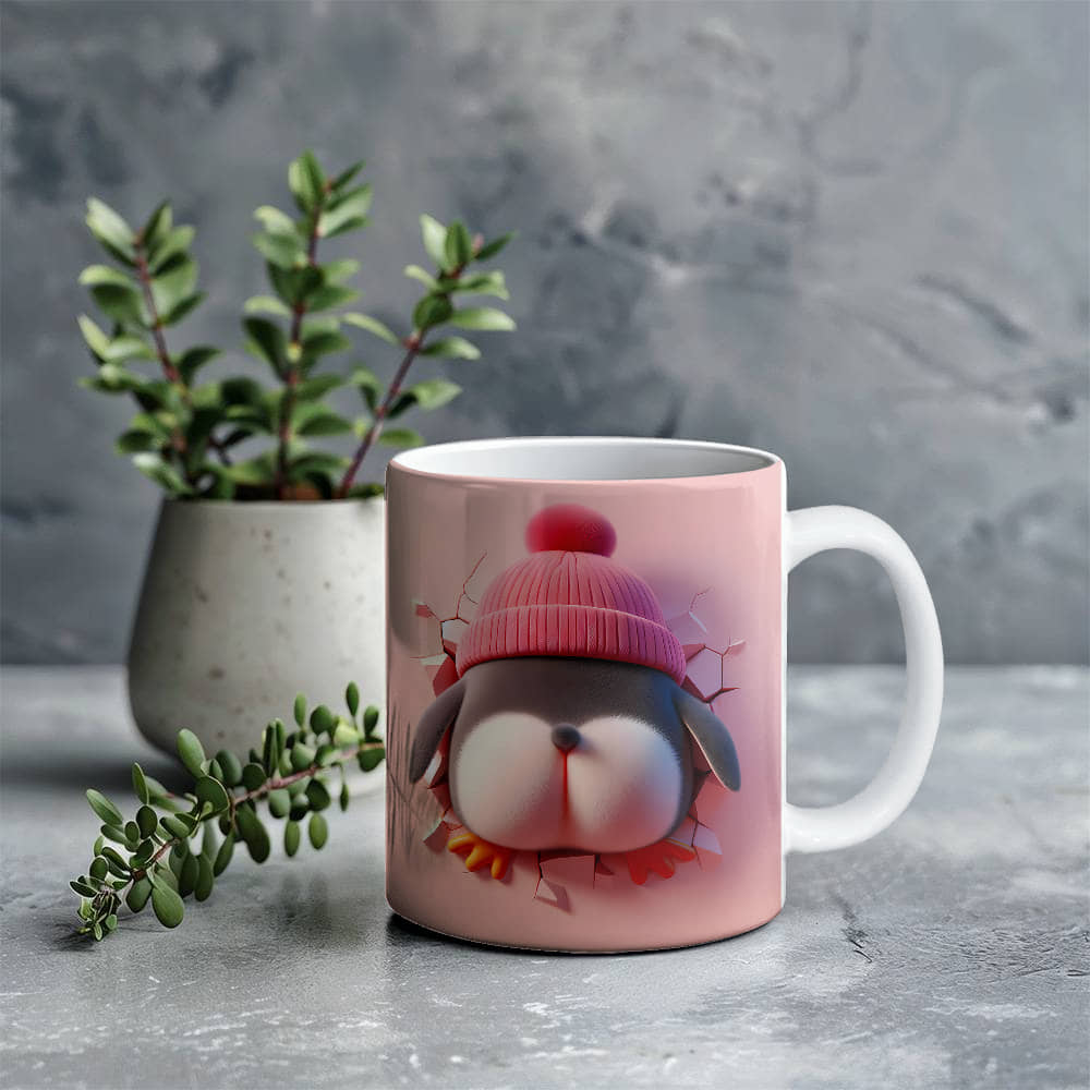 Valentine's Penguin Ceramic Mug