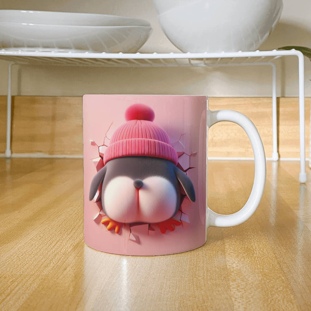 Valentine's Penguin Ceramic Mug