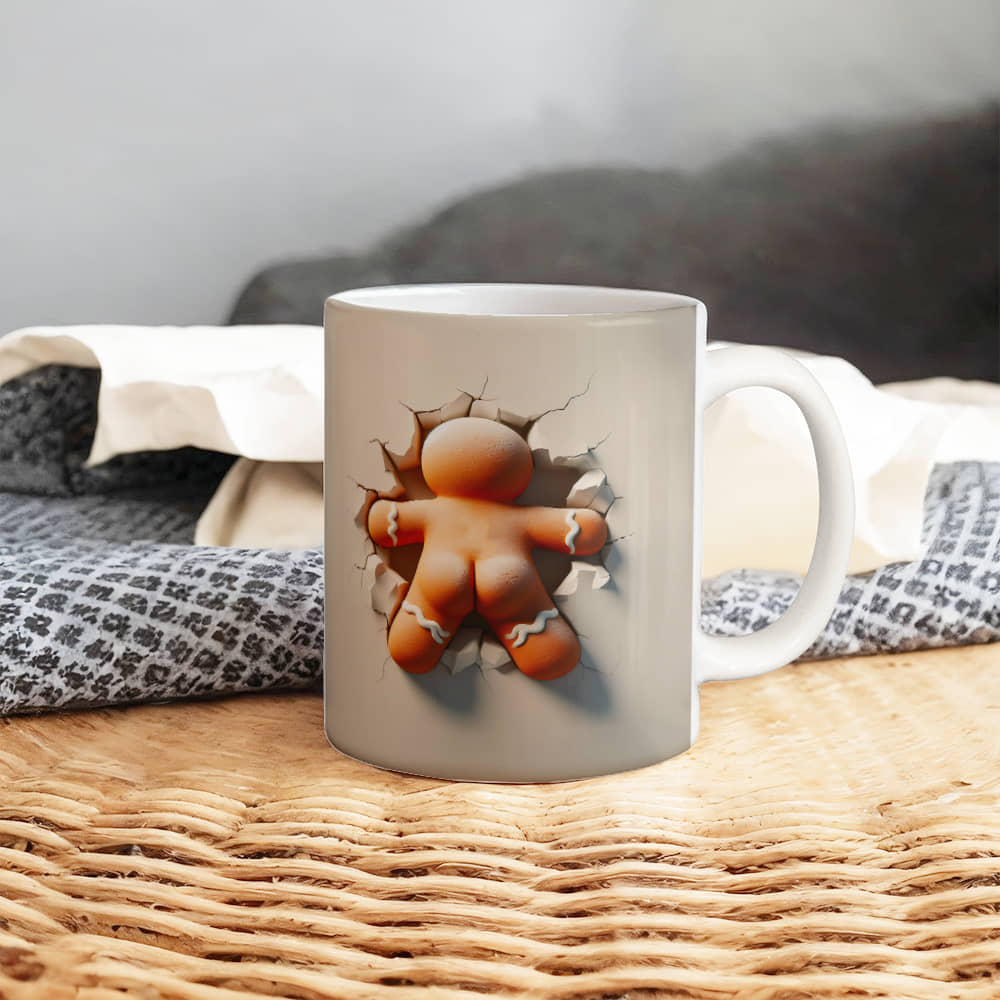 Ginger bread man White Ceramic Mug