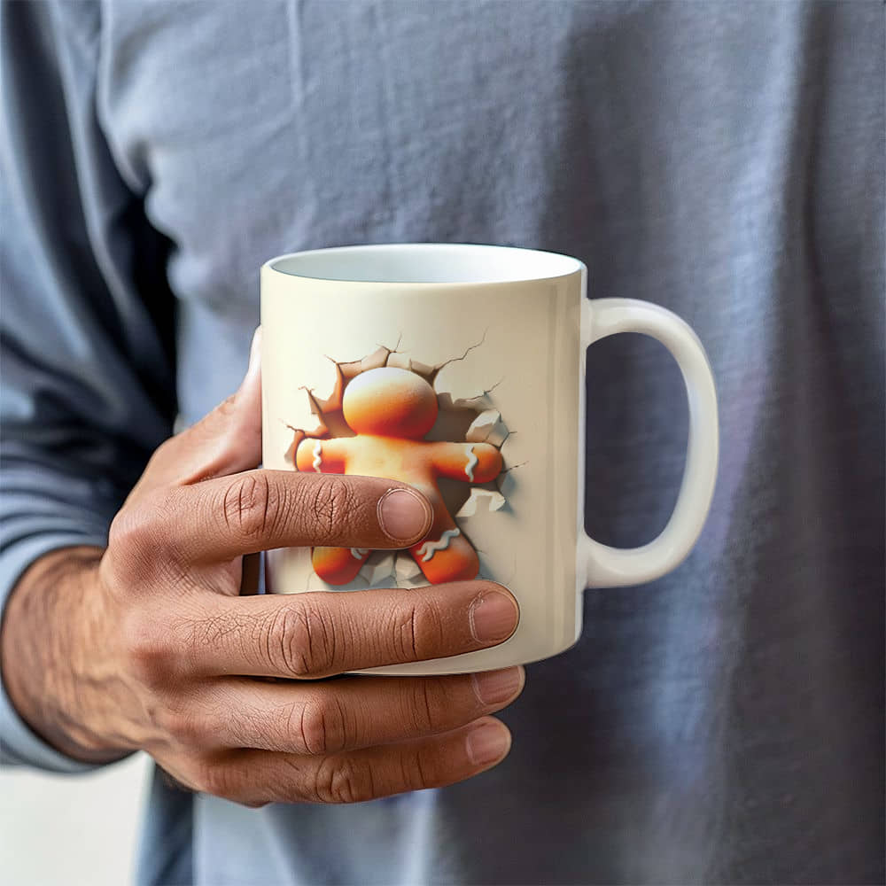 Ginger bread man White Ceramic Mug