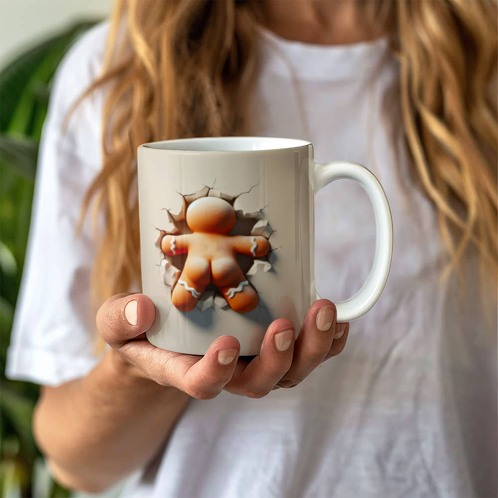Ginger bread man White Ceramic Mug