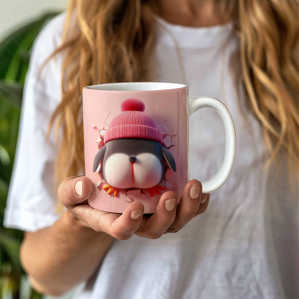 Valentine's Penguin Ceramic Mug