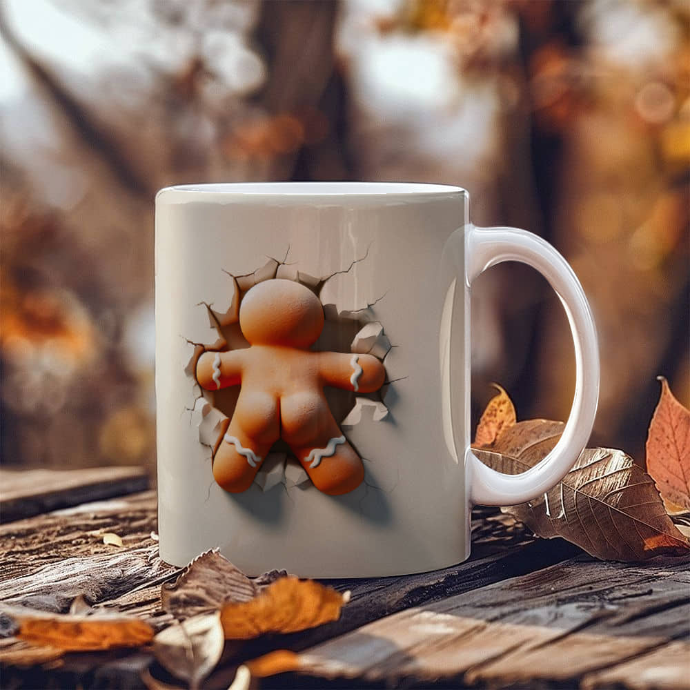 Ginger bread man White Ceramic Mug