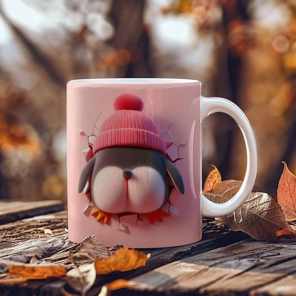 Valentine's Penguin Ceramic Mug