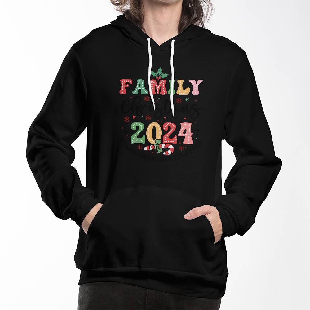 Family christmas 2024 Bella + Canvas 3719 Unisex Pullover Hoodie Front Print