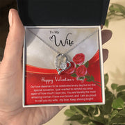 To My Wife - Valentine's Day Gift - Forever Love Necklace