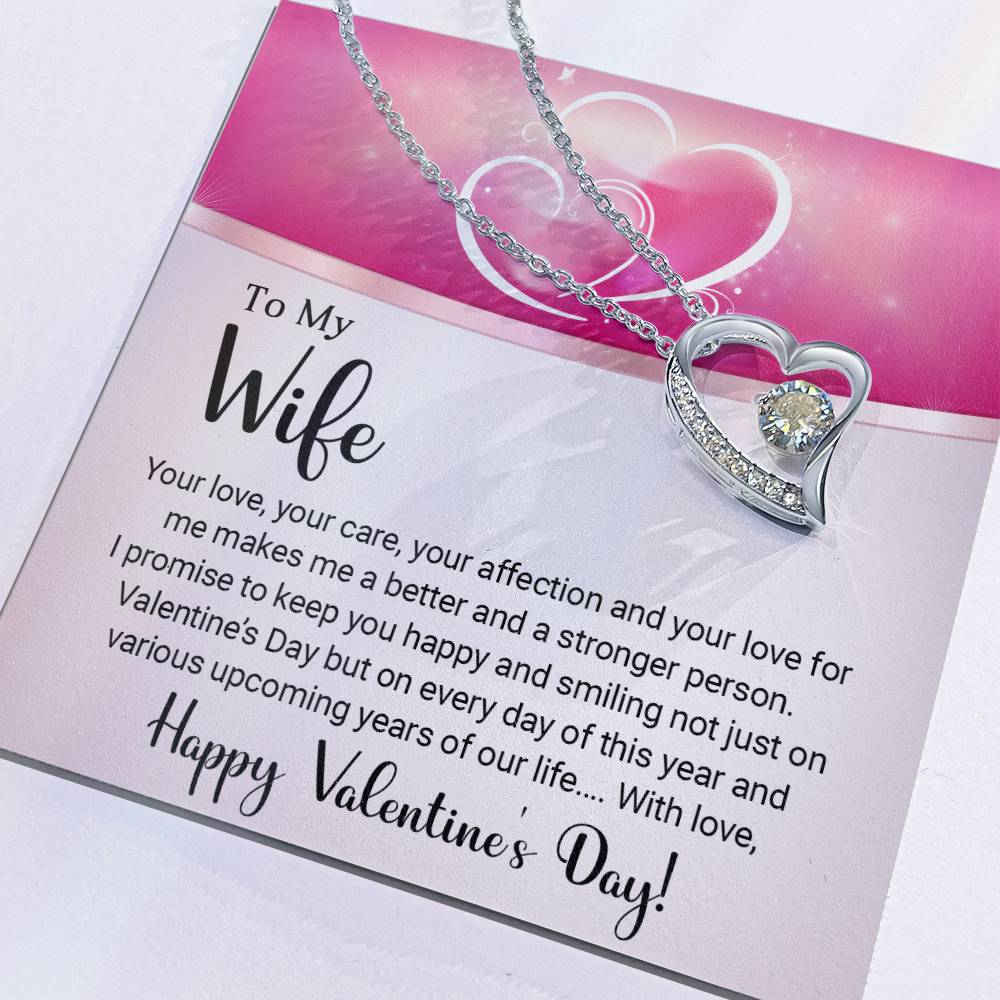 To My Wife - Valentine's Day Gift - Forever Love Necklace