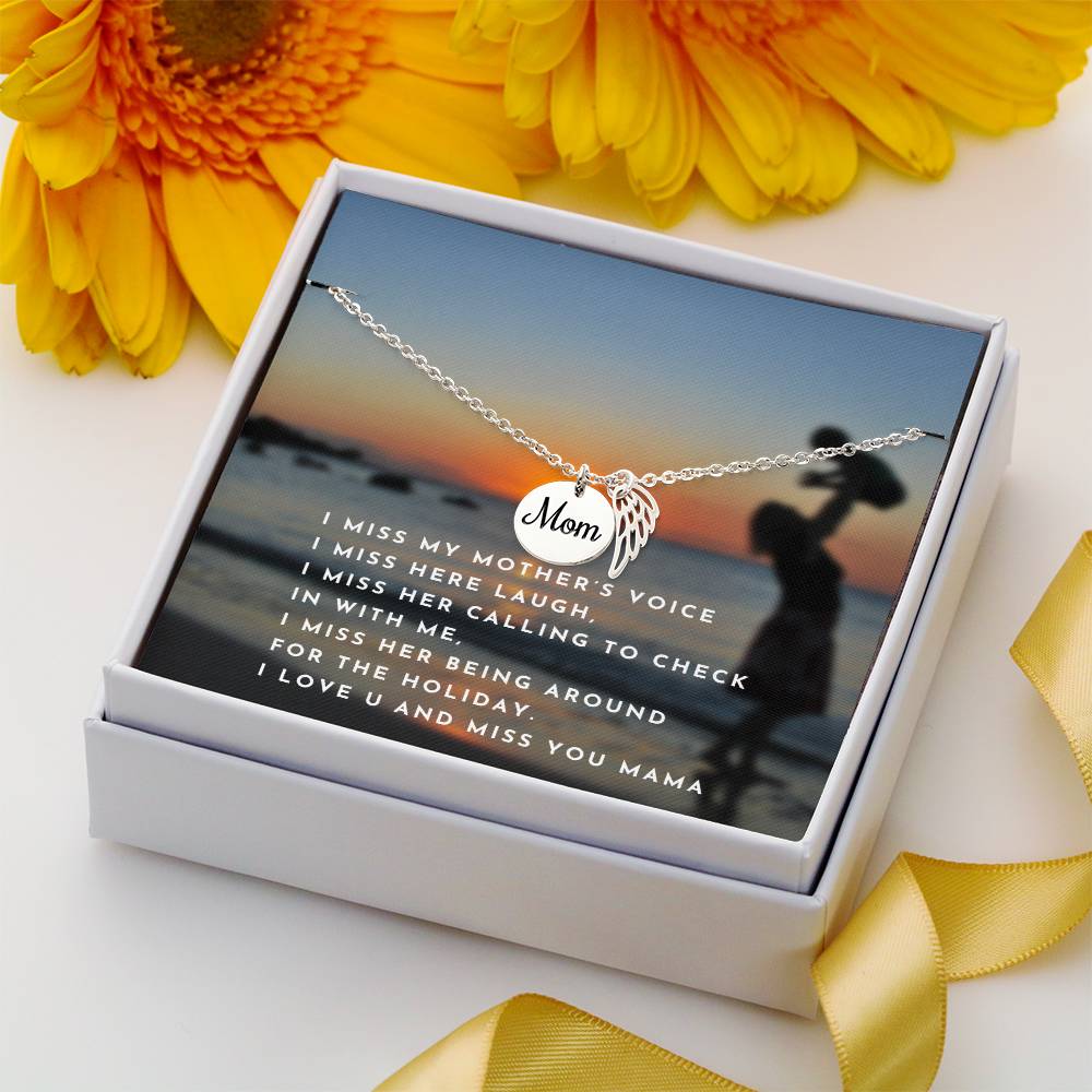 Mom angel memories Necklace