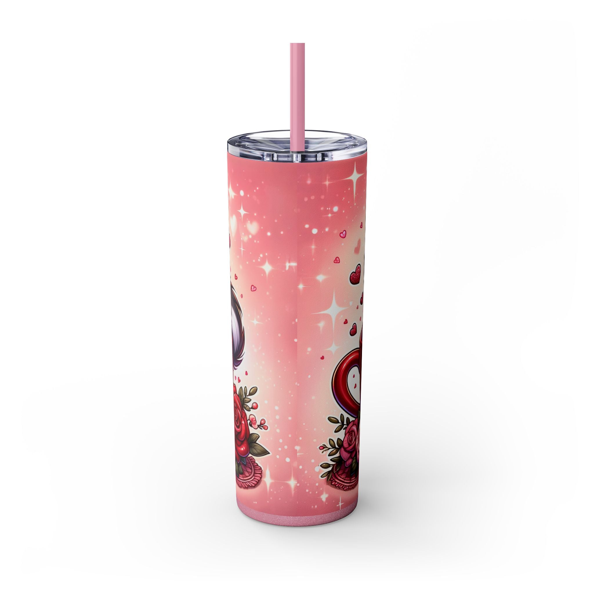 Skinny Tumbler with Straw, 20oz