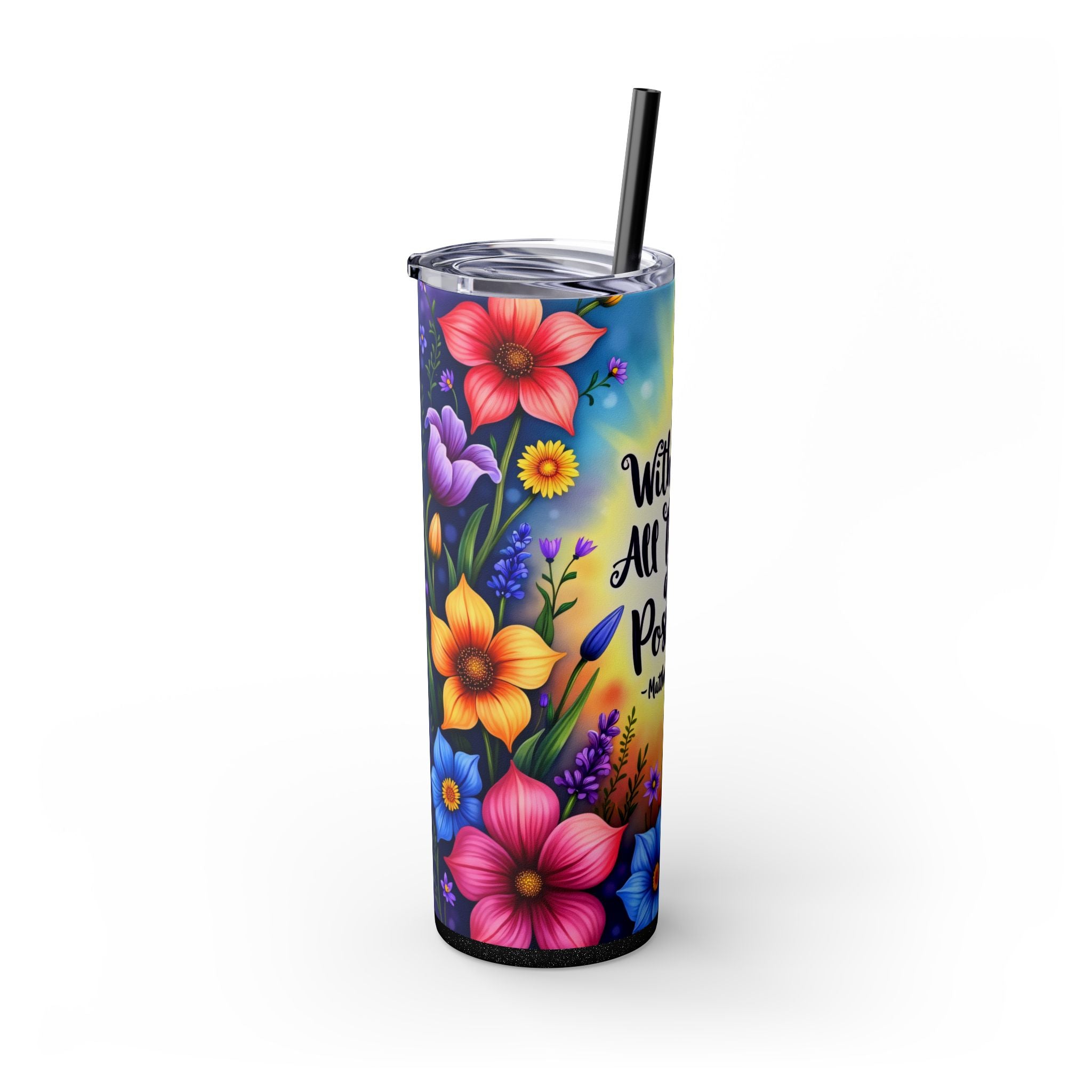 Skinny Tumbler with Straw, 20oz
