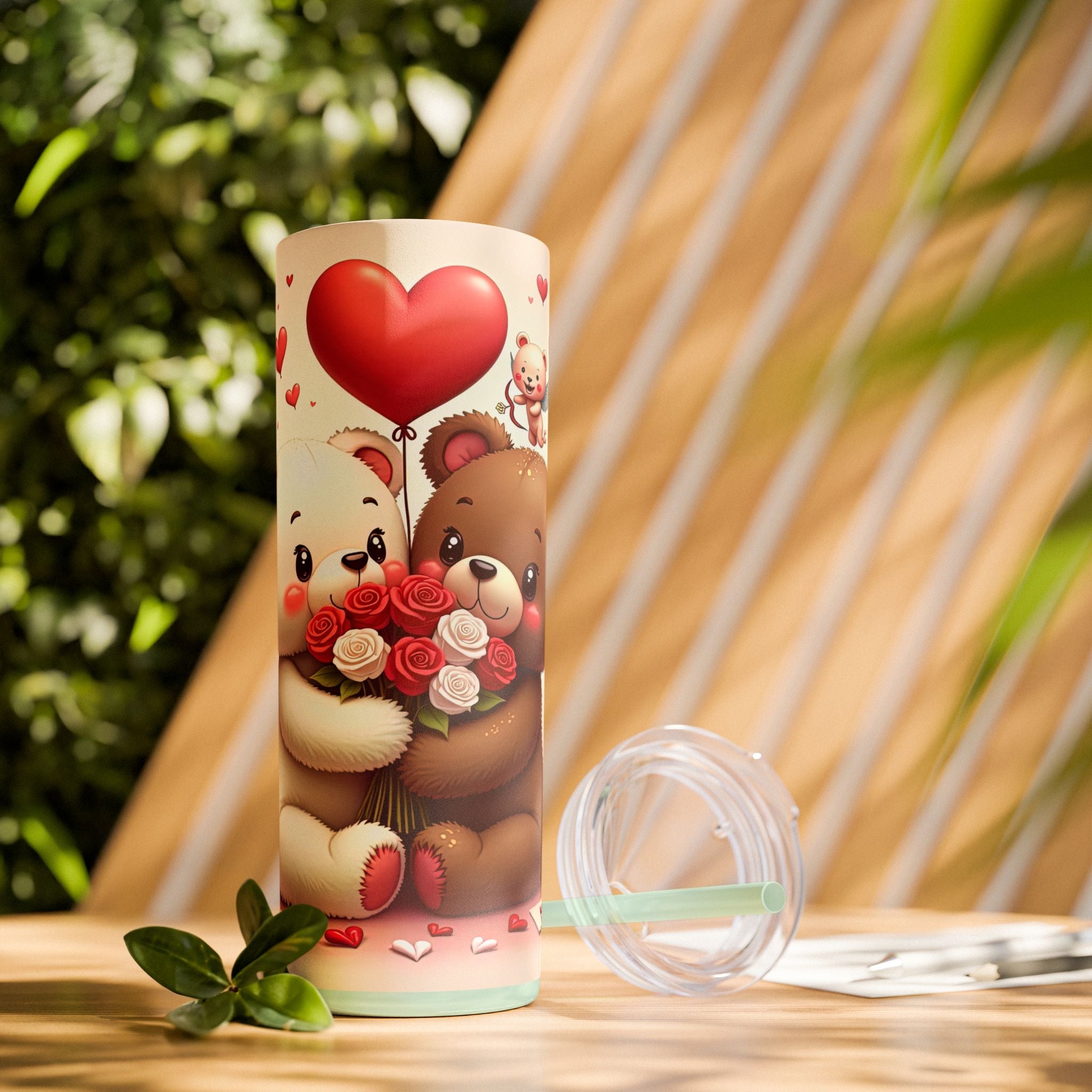 Skinny Tumbler with Straw, 20oz