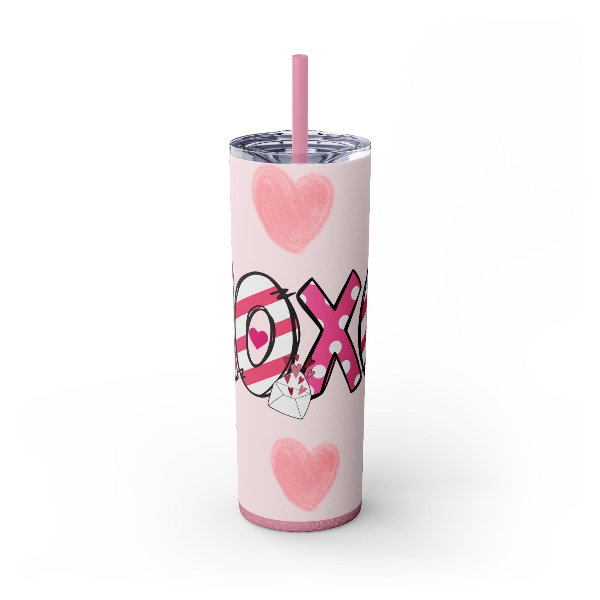 Skinny Tumbler with Straw, 20oz