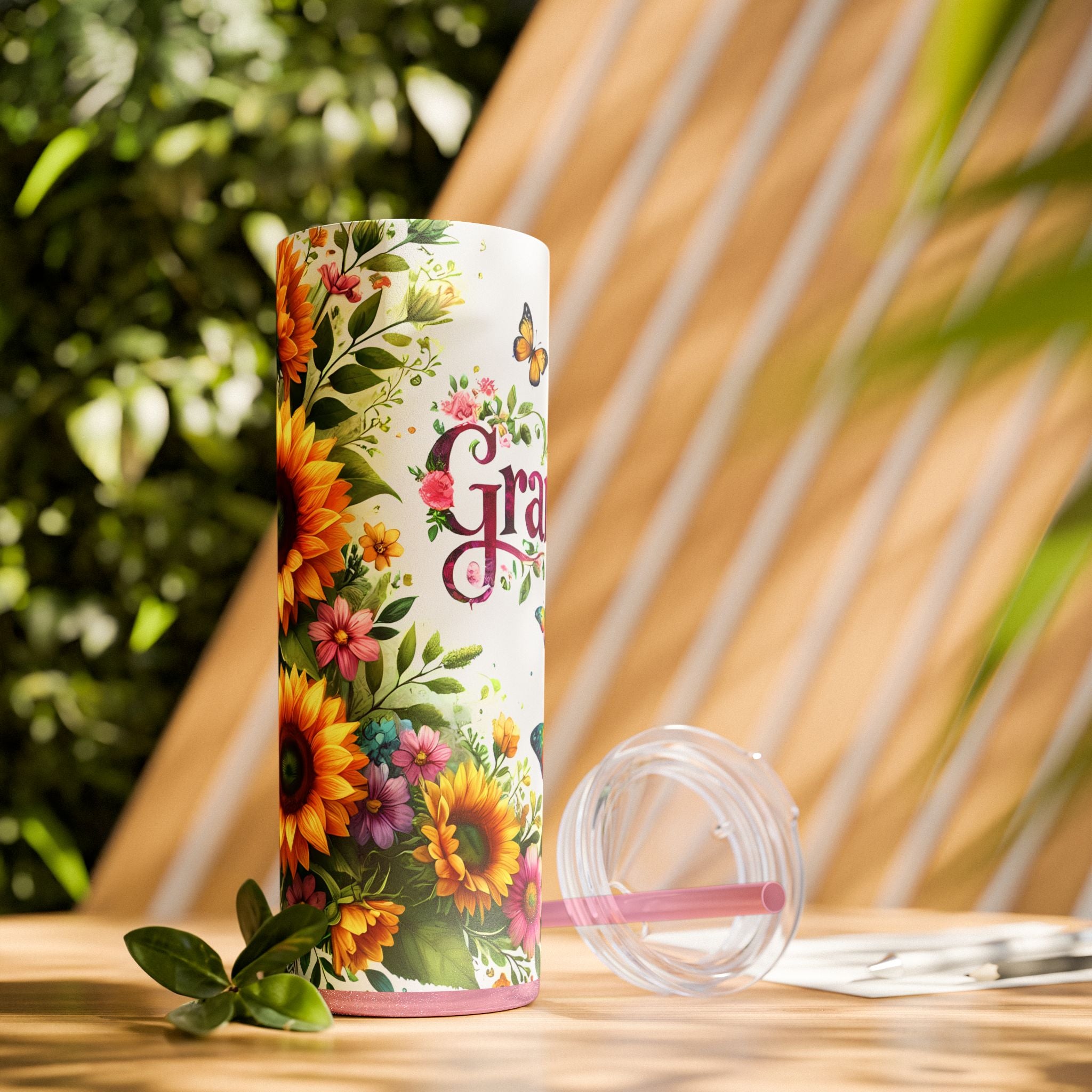 Skinny Tumbler with Straw, 20oz