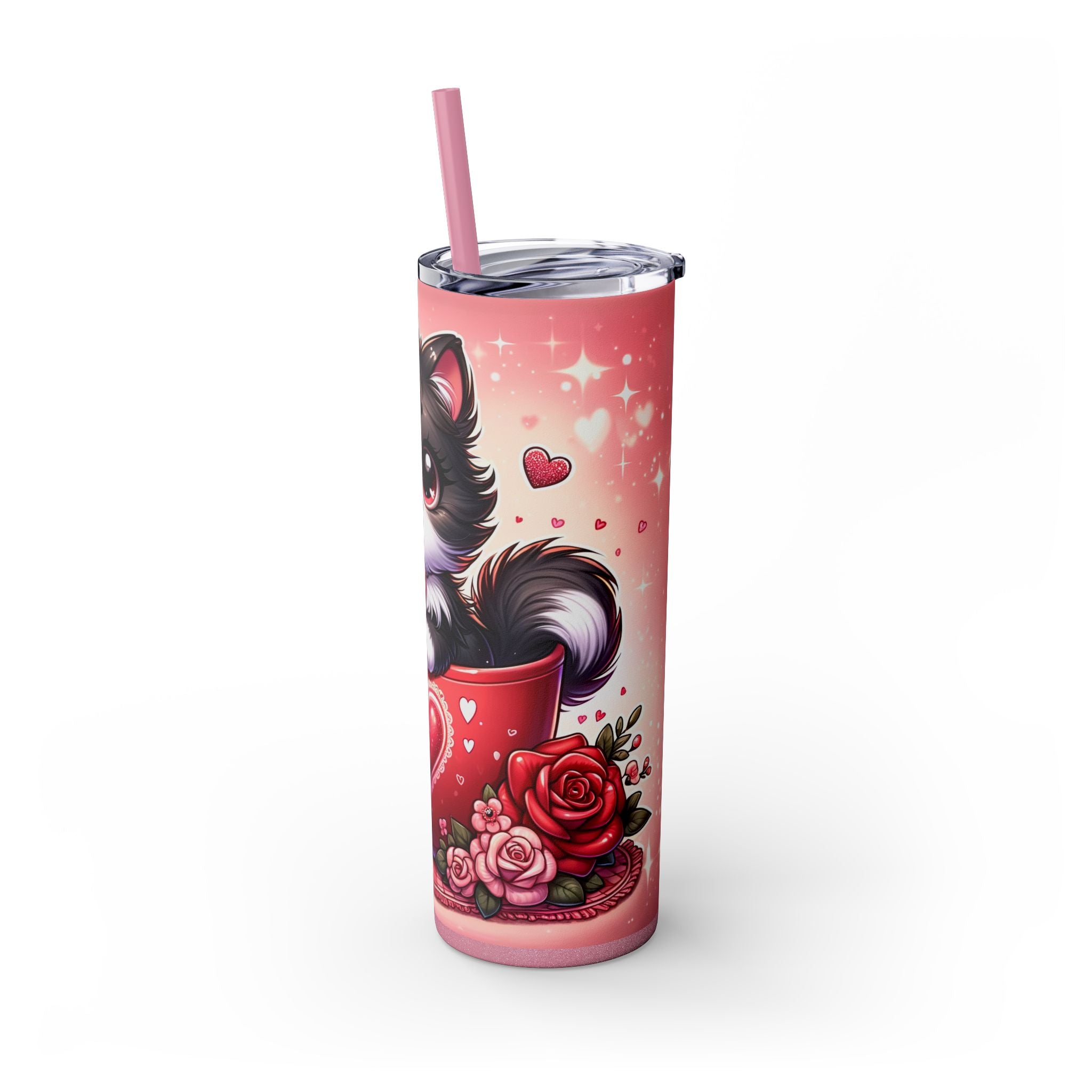 Skinny Tumbler with Straw, 20oz
