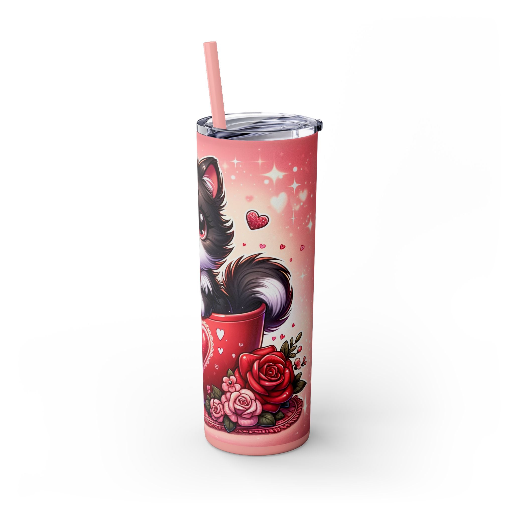Skinny Tumbler with Straw, 20oz