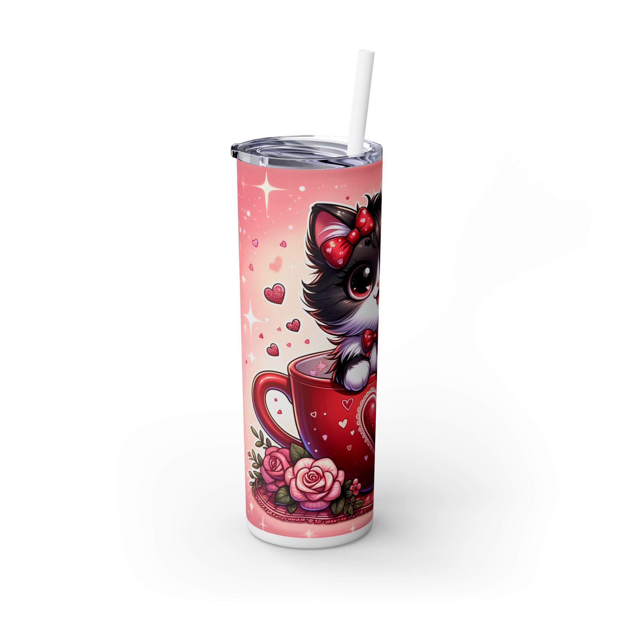 Skinny Tumbler with Straw, 20oz