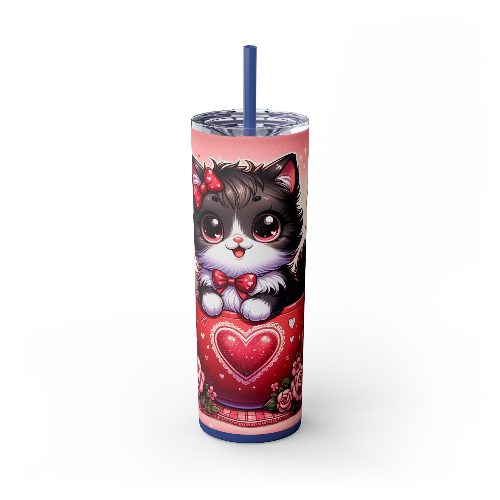 Skinny Tumbler with Straw, 20oz