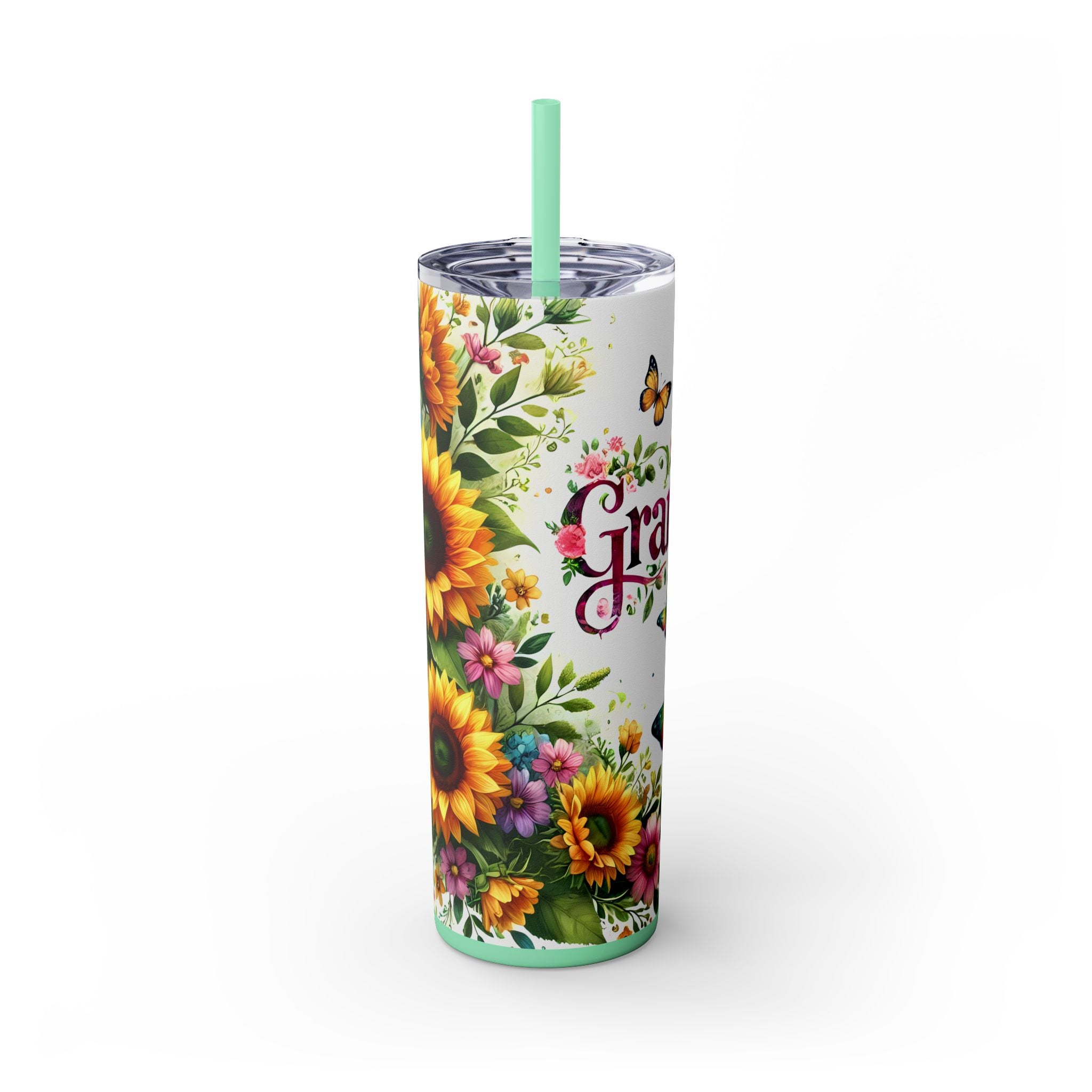 Skinny Tumbler with Straw, 20oz